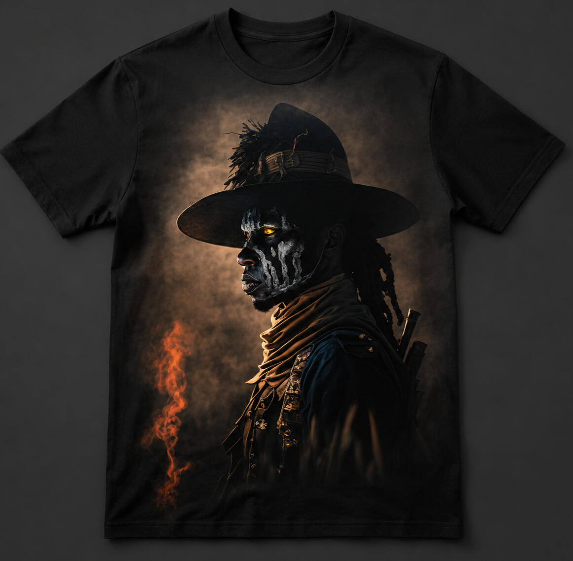 The Ashwalker design featured on a black T-shirt